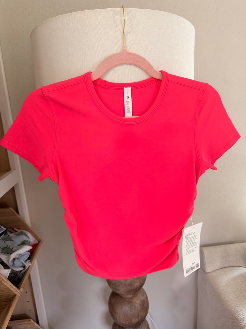 lululemon Neon Pink Short Sleeve Tee